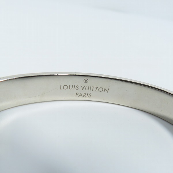 実際に弊社で買取させて頂いたLOUIS VUITTON/ルイヴィトン カフナノグラム ブレスレット  M00250/LE0199/size:Mの画像 6枚目