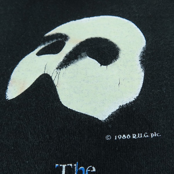 実際に弊社で買取させて頂いたオペラ座の怪人 80S/1986年/ヴィンテージ/Fruit of the Loomボディ THE PHANTOM OF THE OPERA Tシャツ XLの画像 4枚目