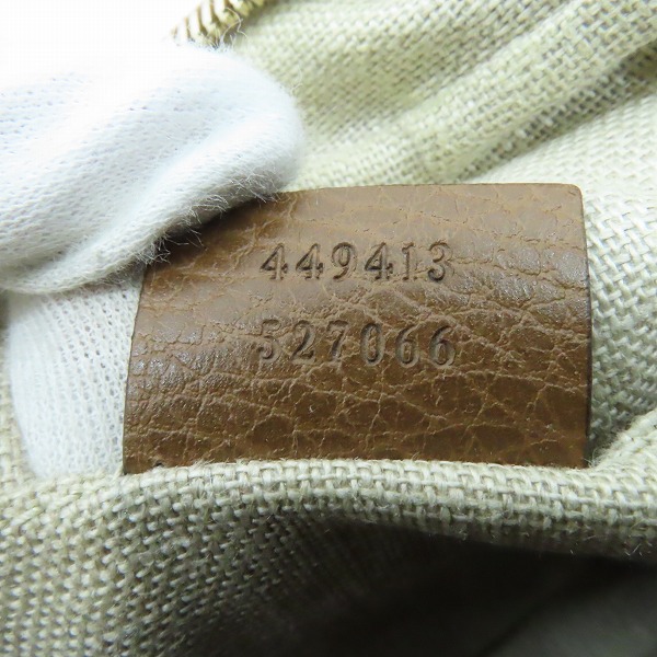 実際に弊社で買取させて頂いたGUCCI/グッチ ショルダーバッグ ＧＧキャンバス 449413 527066の画像 6枚目