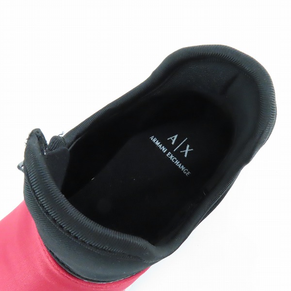 実際に弊社で買取させて頂いたARMANI EXCHANGE/アルマーニエクスチェンジ ロゴジップスニーカー XUZ017XV192/US7の画像 4枚目