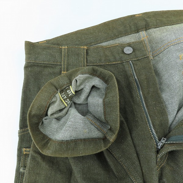 実際に弊社で買取させて頂いたA BATHING APE/アベイシングエイプ 刺繍 デニムパンツ/Lの画像 2枚目