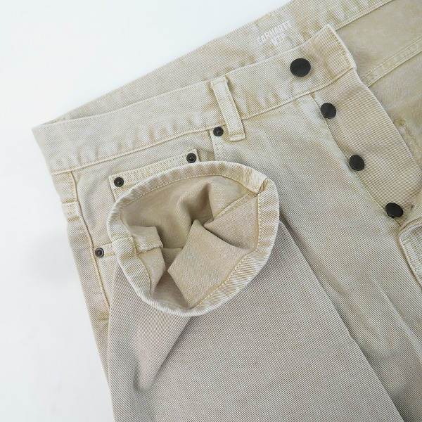 実際に弊社で買取させて頂いたCarhartt/カーハート WIP Newel Pant コットンパンツ ベージュ系/32の画像 6枚目