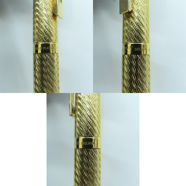 実際に弊社で買取させて頂いたSHEAFFER/シェーファー GOLD PLATED 万年筆 ペン先14K-585の画像 4枚目
