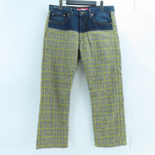 実際に弊社で買取させて頂いたJUNYA WATANABE MAN×Levi's/ジュンヤワタナベマン×リーバイス ウール切替 デニムパンツ WG-P036/W32L32(S)