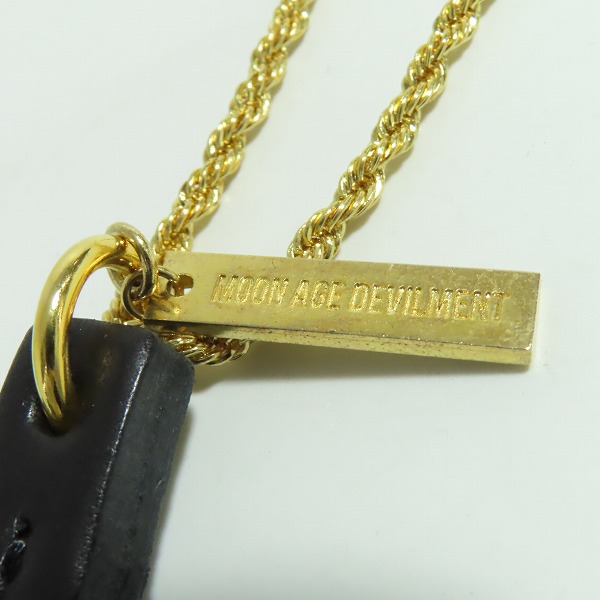 実際に弊社で買取させて頂いたMoonage Devilment/ムーンエイジデビルメント NE-レザーBIGクロスネックレス mac-0353の画像 6枚目
