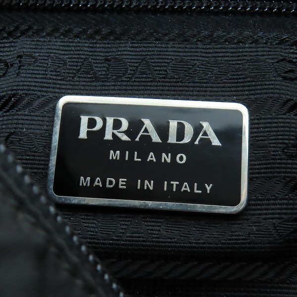 実際に弊社で買取させて頂いたPRADA/プラダ 三角ロゴプレート ハンドバッグの画像 4枚目