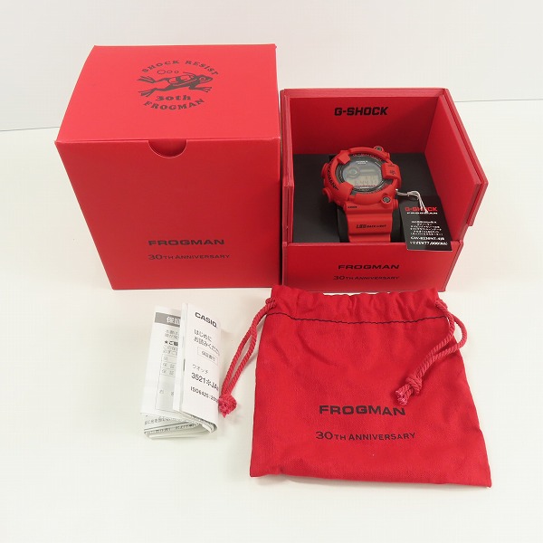 実際に弊社で買取させて頂いたG-SHOCK/Gショック FROGMAN/フロッグマン 30th Anniversary/30周年 GW-8230NT-4JRの画像 7枚目