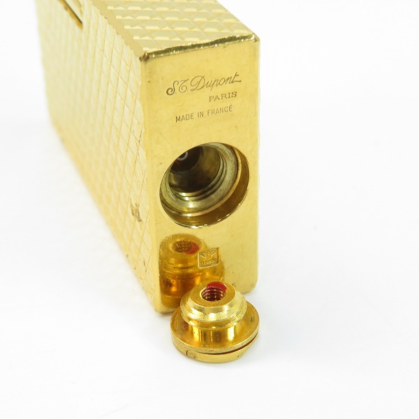 実際に弊社で買取させて頂いたS.T.Dupont/デュポン ライン1 ダイヤカット ガスライターの画像 4枚目