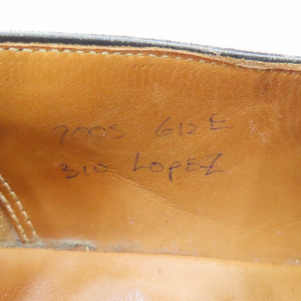 実際に弊社で買取させて頂いたJOHN LOBB/ジョンロブ LOPEZ/ロペス  レザー コインローファー/レザーシューズ 純正シューツリー付き ラスト310 9005/6.5Eの画像 5枚目