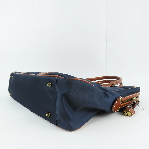 実際に弊社で買取させて頂いたFelisi/フェリージ 1882 レザー切り替え ナイロン ブリーフ バッグの画像 2枚目