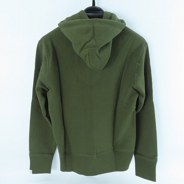 実際に弊社で買取させて頂いた【未使用】LOOPWHEELER×BEAMS+/ループウィラー×ビームスプラス ジップアップ パーカー オリーブ/Mの画像 1枚目