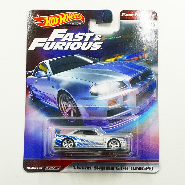 実際に弊社で買取させて頂いた(1)【未開封】Hot Wheels/ホットウィール PREMIUM FAST＆FURIOUS NISSAN SKYLINE GT-R BNR34 スカイライン