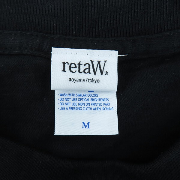 実際に弊社で買取させて頂いた(1)retaW×FRAGMENT design/リトゥ×フラグメントデザイン ロゴプリントTシャツ/Mの画像 2枚目