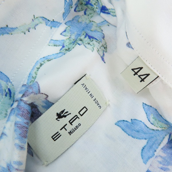 実際に弊社で買取させて頂いた【未使用】ETRO/エトロ 花柄 半袖シャツ 211-1K445-4724/44の画像 2枚目