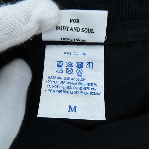 実際に弊社で買取させて頂いた(2)retaW×FRAGMENT design/リトゥ×フラグメントデザイン ロゴプリントTシャツ/Mの画像 3枚目