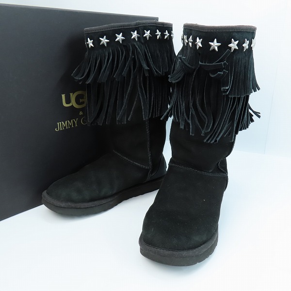 実際に弊社で買取させて頂いた【観賞用】UGG × JIMMY CHOO/ アグ ジミーチュウ ムートンブーツ スタースタッズ 3045 W/24