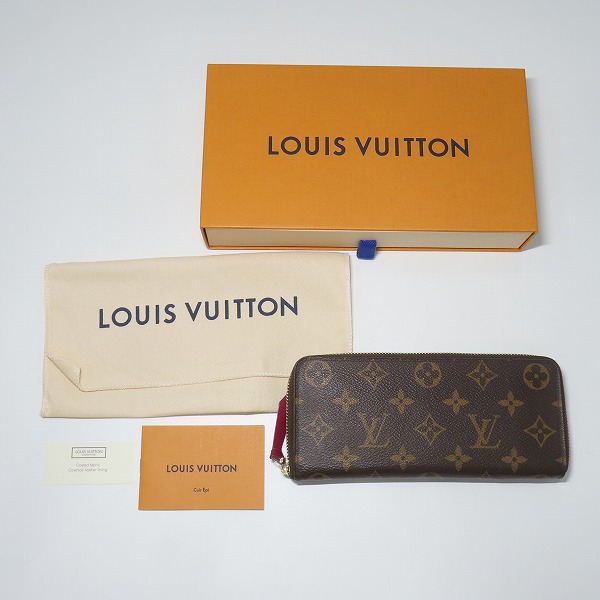 実際に弊社で買取させて頂いたLOUIS VUITTON/ルイヴィトン モノグラム ポルトフォイユ クレマンス ラウンドファスナー ウォレット/長財布 M60742の画像 8枚目