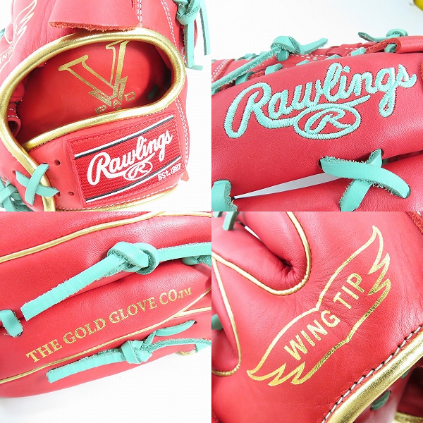 実際に弊社で買取させて頂いたRawlings/ローリングス 投手ピッチャー用 軟式用グローブ GR3FHTCA15Wの画像 4枚目