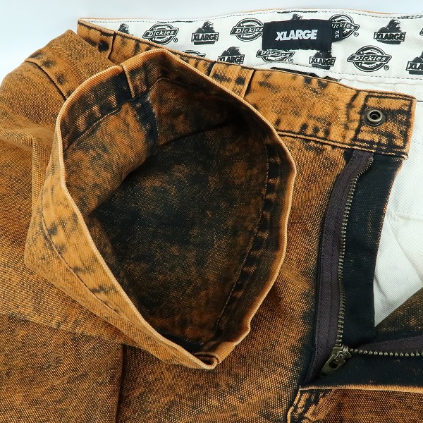 実際に弊社で買取させて頂いたXLARGE×Dickies/エクストララージ×ディッキーズ タイダイ デニムパンツ/32の画像 5枚目