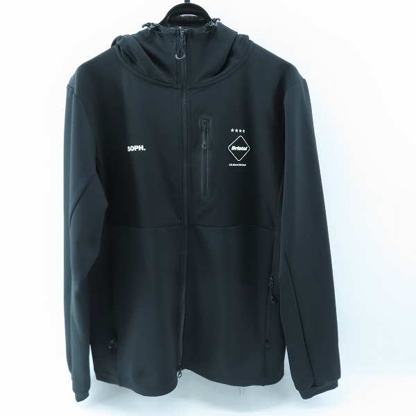 実際に弊社で買取させて頂いたF.C.Real Bristol/エフシーレアルブリストル 23SS ロゴ ボンディング PDK フーデッド ジャケット FCRB-230008/XL