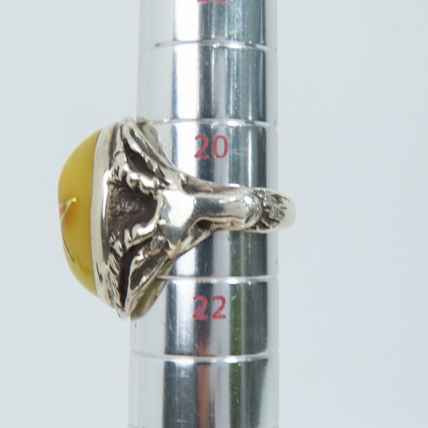 実際に弊社で買取させて頂いたALEX STREETER/アレックスストリーター エンジェルハートリング 17年限定/30周年記念 パウダーバルティックアンバー/21号の画像 7枚目