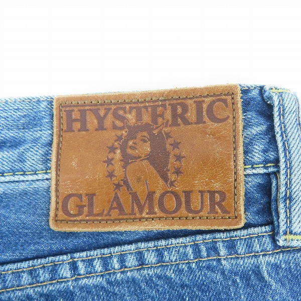 実際に弊社で買取させて頂いたHYSTERIC GLAMOUR/ヒステリックグラマー NOBU リメイクデニムパンツ 0202AP01/32の画像 6枚目