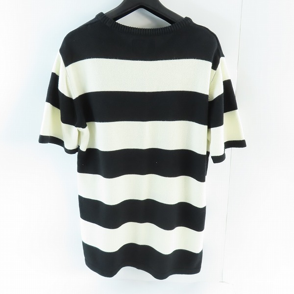 実際に弊社で買取させて頂いたNUMBER (N)INE/ナンバーナイン ボーダー 半袖ニット NDK-801N/XLの画像 1枚目