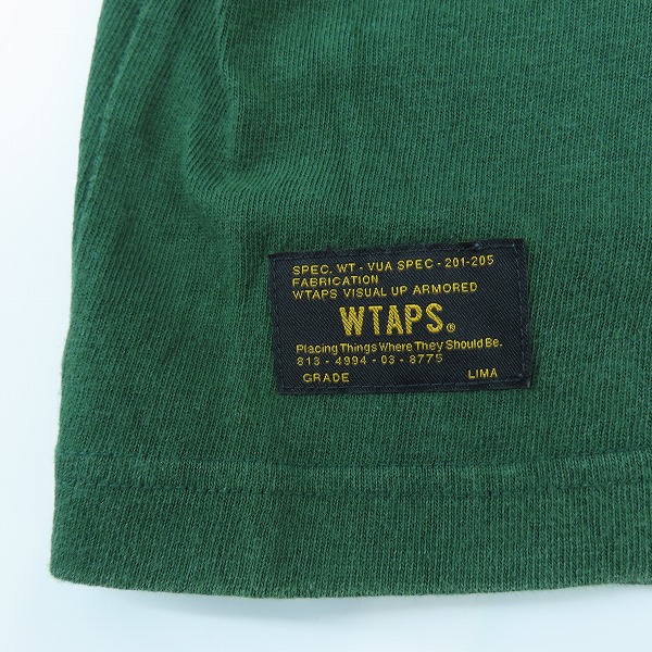 実際に弊社で買取させて頂いたWTAPS/ダブルタップス WTVUA76 Tシャツ 141ATDT-CSM01S/Lの画像 6枚目