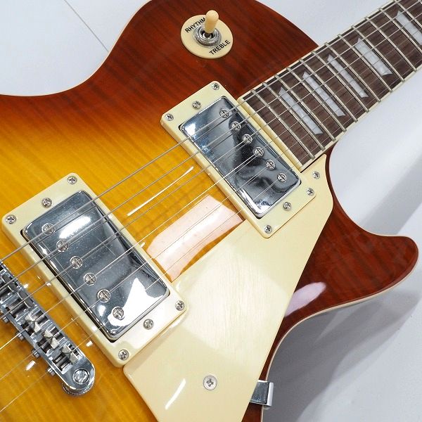 実際に弊社で買取させて頂いた★【美品】Blitz By Aria Pro Ⅱ/ブリッツ Leopard レスポールスタンダードType セットネック エレキギター ケース付の画像 5枚目