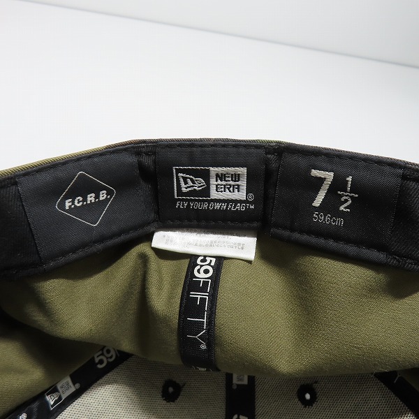 実際に弊社で買取させて頂いたF.C.R.B.×NEWERA/FCレアルブリストル×ニューエラ BRISTOL EMBLEM LOGO 6panel Cap キャップ カモフラの画像 5枚目