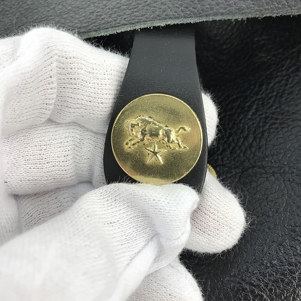 実際に弊社で買取させて頂いたIL BISONTE/イルビゾンテ レザーショルダーバッグの画像 6枚目