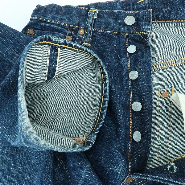 実際に弊社で買取させて頂いたEVISU/エヴィス NO.2 野球ボール刺繍 カモメ Lot.2001/32×35の画像 3枚目