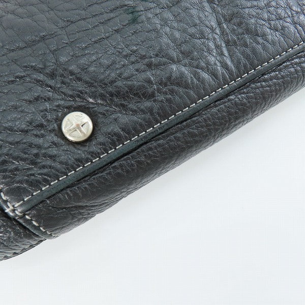 実際に弊社で買取させて頂いたaniary/アニアリ レザー トート/ショルダーバッグ 黒の画像 6枚目