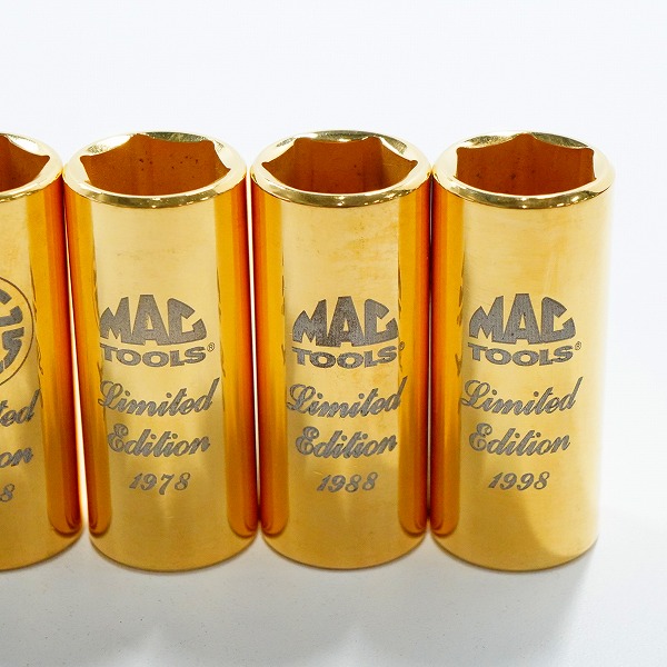 実際に弊社で買取させて頂いたMac Tools/マックツールズ 1999 Limited Edition 24K Gold Plated 1938-1998 60th Anniversary ソケット セットの画像 5枚目