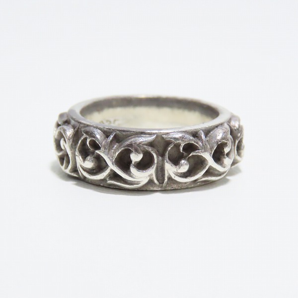 実際に弊社で買取させて頂いた【インボイス原本】CHROME HEARTS/クロムハーツ ETRNITY VINE BAND エタニティヴァインバンドリング 18号の画像 1枚目