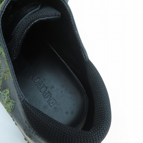 実際に弊社で買取させて頂いた(1)EMPORIO ARMANI/エンポリオ アルマーニ  ローカット スニーカー 総柄 X4C444/6の画像 4枚目