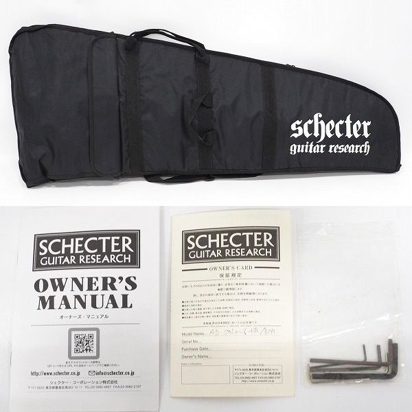 実際に弊社で買取させて頂いた★SCHECTER/シェクター HELLRAISER AD-SOLO-6-HR/BCH ヘルレイザー EMG搭載 アクティブ エレキギター ギグケース付の画像 9枚目