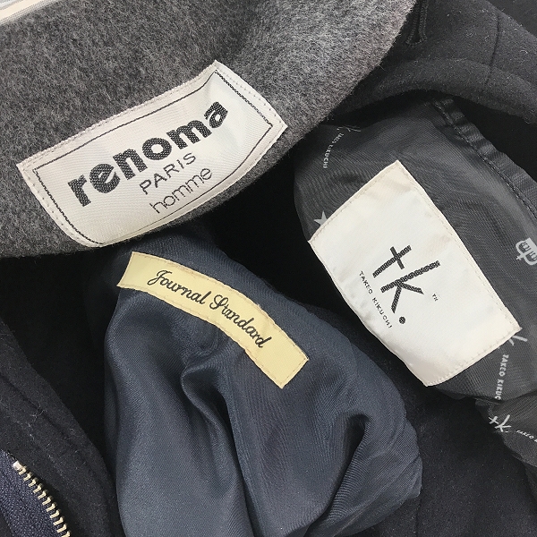 実際に弊社で買取させて頂いた【おまとめ】レノマ/タケオキクチ/ジャーナルスタンダード 等 チェスターコート/レザージャケット/スタンドカラーコート 他の画像 1枚目
