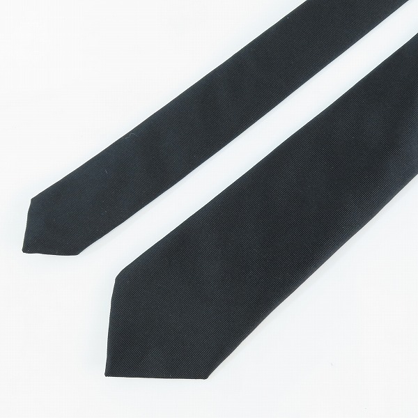 実際に弊社で買取させて頂いたdior/ディオール ロゴ/花柄 ネクタイ ブラックの画像 1枚目