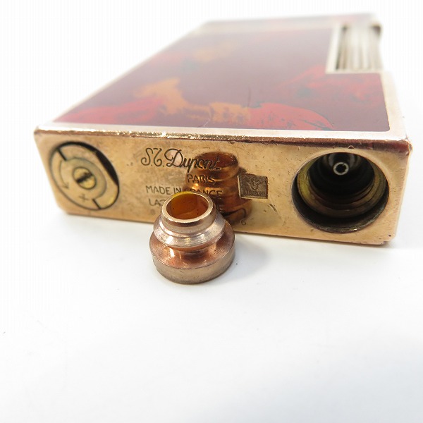 実際に弊社で買取させて頂いたS.T.Dupont/デュポン LINE2/ライン2 マーブル模様 ガスライターの画像 3枚目