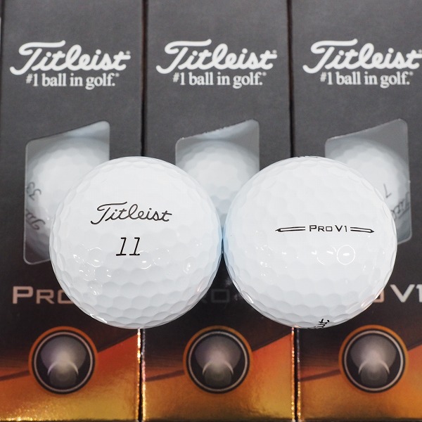 実際に弊社で買取させて頂いた【未使用】Titleist/タイトリスト PRO V1 ゴルフボール ホワイト 1ダース の画像 1枚目