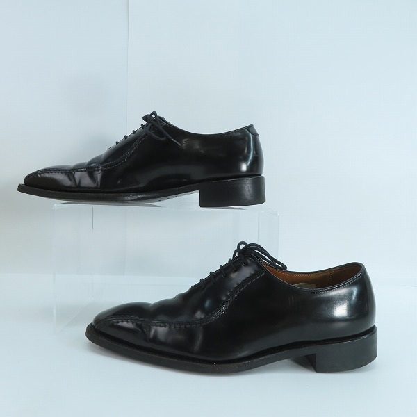 実際に弊社で買取させて頂いたREGAL/リーガル スワールトゥ レザー ビジネスシューズ ブラック 318R/24の画像 3枚目