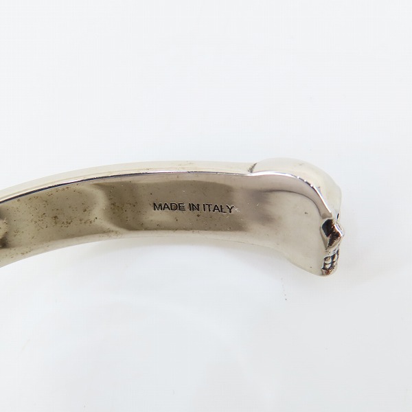 実際に弊社で買取させて頂いたALEXANDER McQUEEN/アレキサンダーマックイーン ツイン スカル スネイク バングル の画像 7枚目