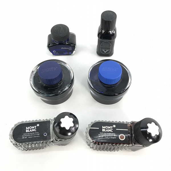 実際に弊社で買取させて頂いた【おまとめ】MONTBLANC/モンブラン LAMY/ラミー Pelikan/ペリカン 他 万年筆用インク