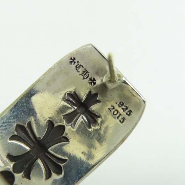 実際に弊社で買取させて頂いたChrome Hearts/クロムハーツ WIDE HOOP CH PLUS LG/ワイドフープ シルバーピアスの画像 5枚目