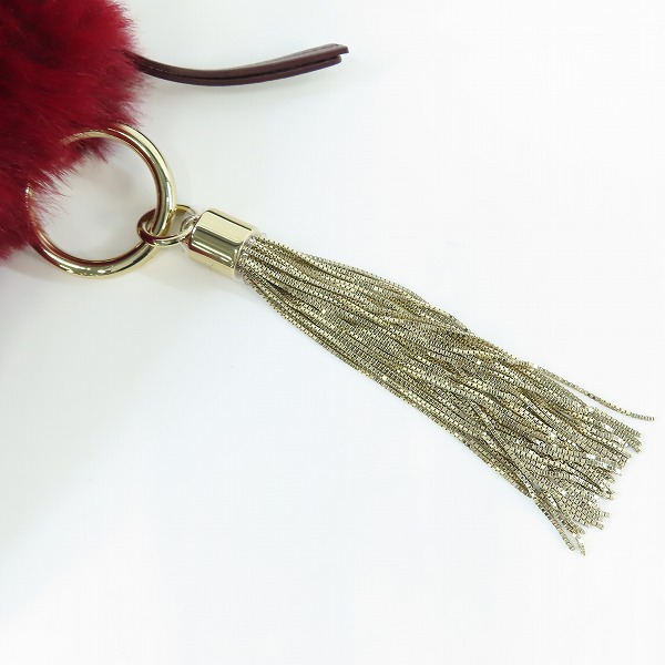 実際に弊社で買取させて頂いたJimmy Choo/ジミーチュウ CALLIE/キャリー ファー チェーン ハンドバッグの画像 6枚目