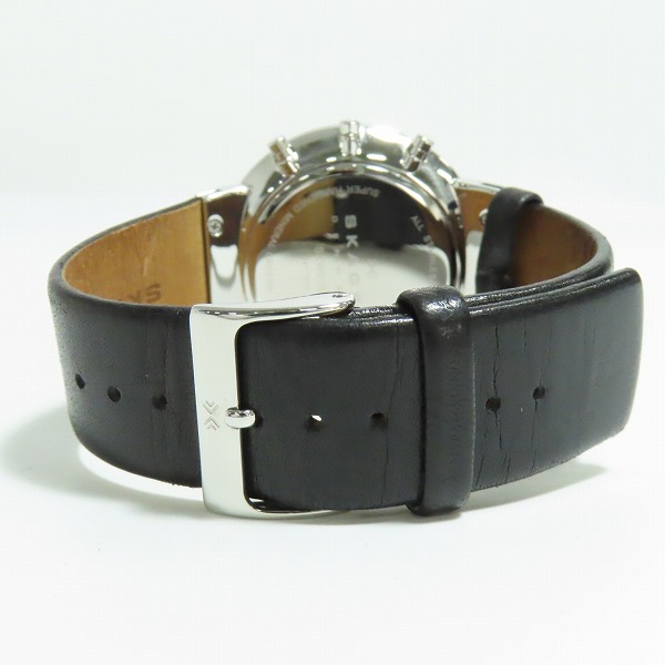 実際に弊社で買取させて頂いたSKAGEN DENMARK/スカーゲン 腕時計 クォーツ クロノグラフ SS レザーベルト SKW6105【動作未確認】の画像 2枚目