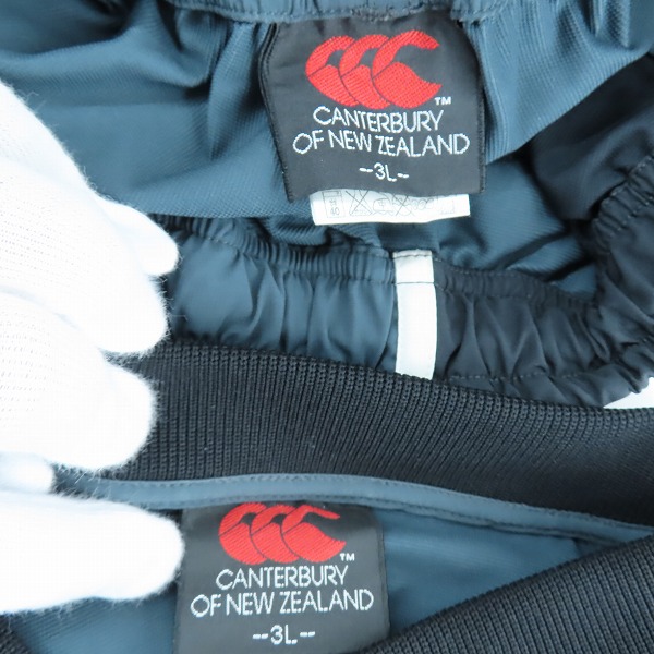 実際に弊社で買取させて頂いたCANTERBURY/カンタベリー BRAVE LUPUS/東芝ブレイブルーパス トラックジャケット/パンツ セットアップ/3Lの画像 4枚目