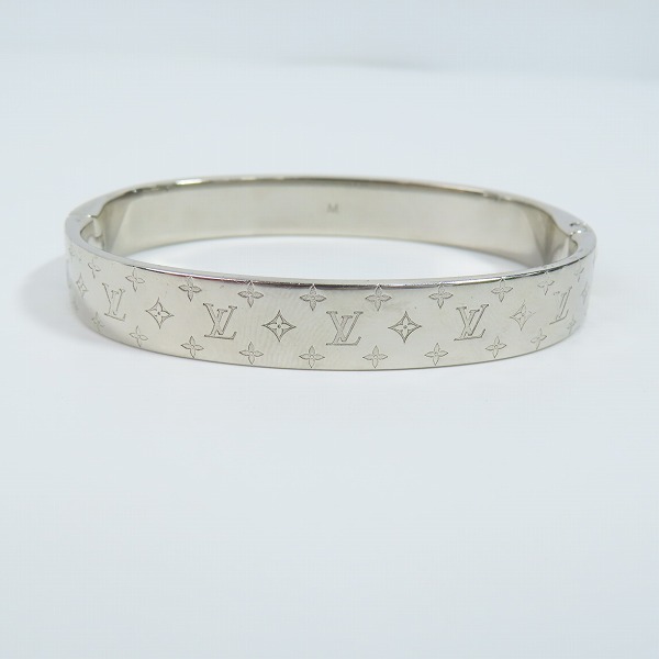 実際に弊社で買取させて頂いたLOUIS VUITTON/ルイヴィトン カフナノグラム ブレスレット  M00250/LE0199/size:Mの画像 3枚目