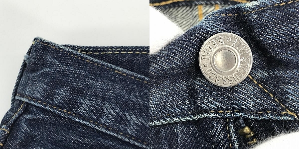 実際に弊社で買取させて頂いたLevis/リーバイス VINTAGE CLOTHING 501ZXX 復刻 刻印 3015 赤耳 ビッグE 54年モデル デニムパンツ  日本製 50154-0105/W32L32の画像 9枚目